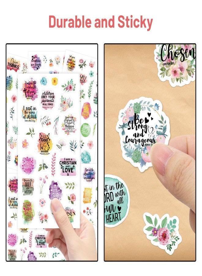 Fancy Land Christian Bible Verse Stickers for Journaling Inspirational Scripture Sticker Religious Decals for Kids Scrapbook Decor Sunday School Crafts Supplies 30 Sheets - Image 4